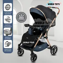 BABY - Coche Maleta de Lujo «WIN» con Bandeja de Comer Blue