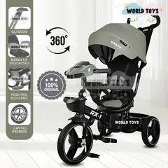 BABY - Triciclo Guiador para Niños «SUPRA RX-1» de Lujo Green