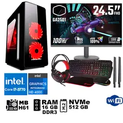 GENERICO - Computadora Pc Intel Core i5 3470 Monitor 22 fhd' RAM 08 GB SSD256 GB WEB CAM