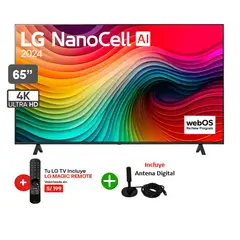 LG - Televisor 65"pulg. Nanocell 4K Thing AI 65NANO80TSA 2024