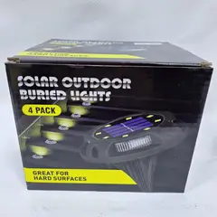 GENERICO - LUCES SOLARES DE PISO - Pack 4 unid.