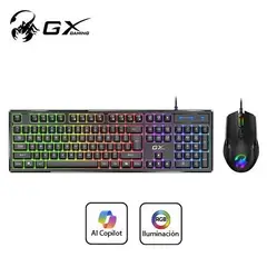 GENIUS - TECLADO + MOUSE GX SCORPION KM-GX6 AI COPILOT GAMING RGB 19 TECLAS ANTI-GHOSTING