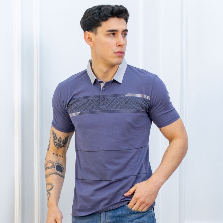 POLO BOX MODA CABALLERO MC - JERSEY 100% ALGODON
