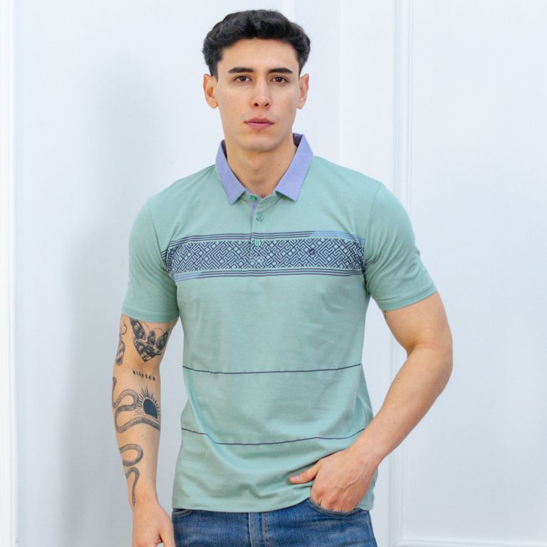 POLO BOX MODA CABALLERO MC - JERSEY 100% ALGODON