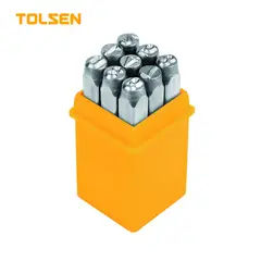 TOLSEN - JUEGO DE PUNZONES 9PCS 6MM - 25097