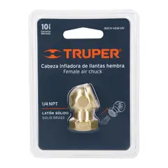 TRUPER - Cabeza infladora de llantas hembra cuerda 14 NPT Trupe - 19088