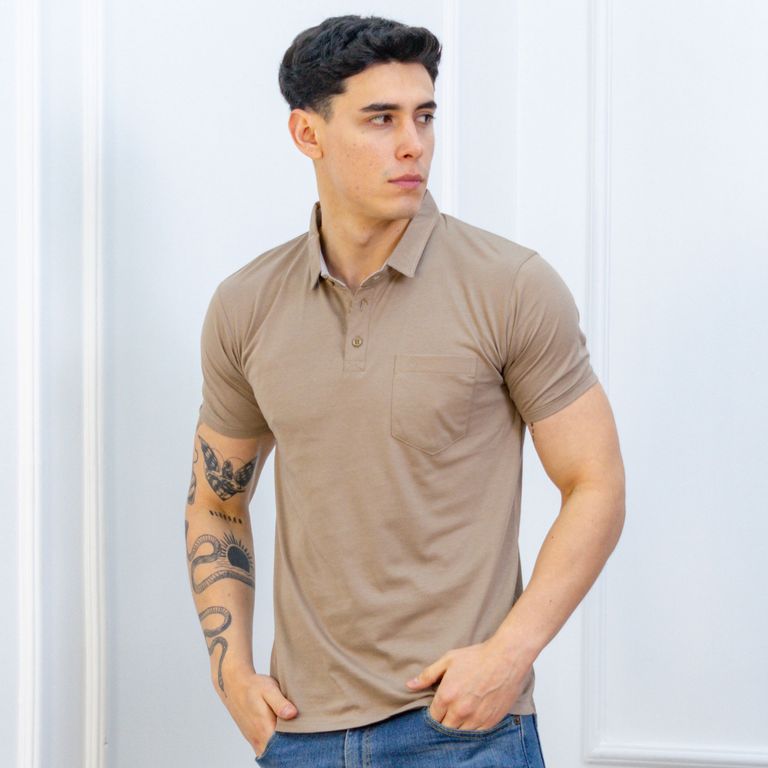 POLO BOX CABALLERO MC - JERSEY 100% ALGODON