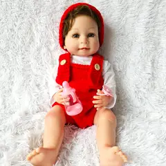 REBORN - Muñeca Bebe Vinilo Siliconado Any 55 cm