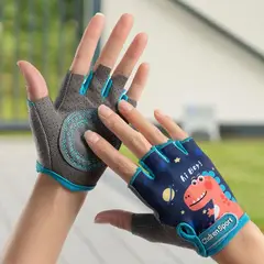 GENERICO - GUANTES PARA NIÑOS MOTO BICICLETA SIN DEDOS