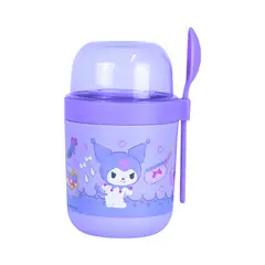 SCOOL - Vaso Yogurt KUROMI 680ml + Cuchara