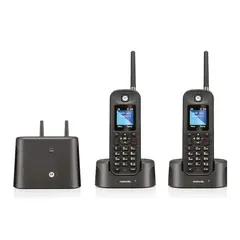 GENERICO - Pack de 2 telefonos inalámbricos