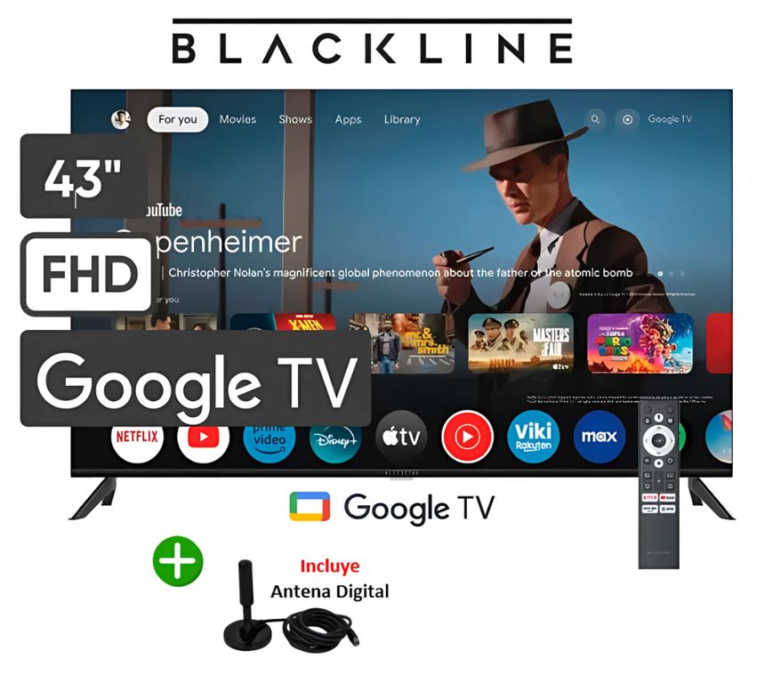 Televisor 43 UHD 4K Smart TV BL43-T3000UD GOOGLE TV + Antena Digital