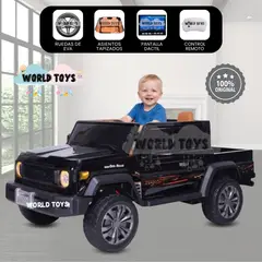 BEAUTIFUL - Carro a Batería para Niños «TUNDRA» Luces Led Black