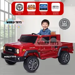 BEAUTIFUL - Carro a Batería para Niños «TUNDRA» Luces Led Red