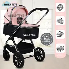 BABY - Coche Moisés Travel System «ELUM» de Lujo Pink
