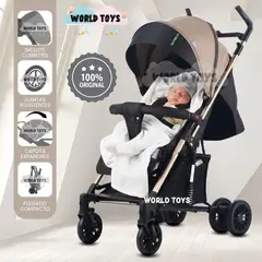BABY GO - Coche Bastón de Lujo «NITRO PRO» Beige