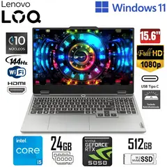 LENOVO - Laptop LOQ 15IRX10 15.6" FHD Core i5-13450HX Ram 24GB SSD 512GB RTX 5050 Win 11 83JE001VLM