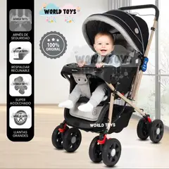 BABY HAPPY - Coche Cuna «VINTAGE NEW» Black