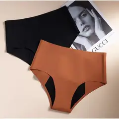 GENERICO - Calzón Menstrual Sin Costuras - Talla S marrón