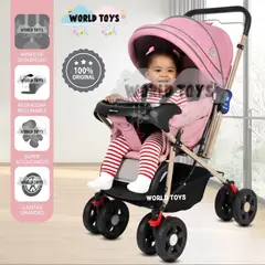 BABY HAPPY - Coche Cuna «VINTAGE NEW» Pink