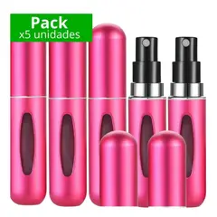 GENERICO - Dispensador Atomizador de perfume PACK 5 UND recargable