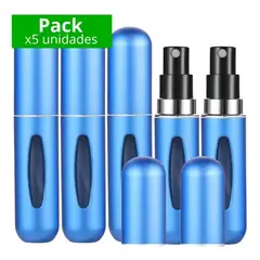 GENERICO - Dispensador Atomizador de perfume PACK 5 UND recargable