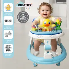 BABY - Andador Plegable con Bandeja «TUTIDUCK» Edición de Lujo Light Blue