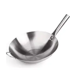 GENERICO - SARTEN WOK CHIFERO DE ACERO INOXIDABLE DE 36CM
