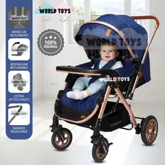 BABY - Coche Cuna De Lujo «SUNDARA VIP» Edición Limitada Blue