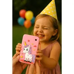 GENERICO - CAMARA PARA NIÑAS MODELO CELULAR ROSADO FOTOS VIDEO Y JUEGOS