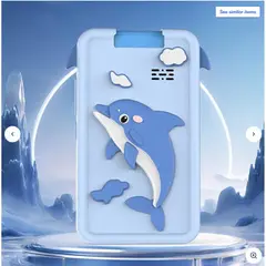 GENERICO - CAMARA PARA NIÑOS MODELO CELULAR CELESTE FOTOS VIDEO JUEGOS