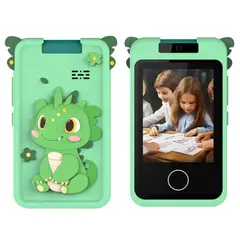 GENERICO - CAMARA PARA NIÑAS Y NIÑOS MODELO CELULAR VERDE FOTOS VIDEO Y JUEGOS