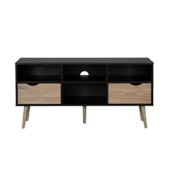 R&R MUEBLES - Mesa para TV Moderno Brenda NegroDuna