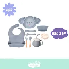 BABY - Set de alimentación Perrito Gris