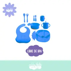 BABY - Set de comida piña azulito