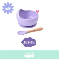 BABY - Cuenca con cubierto Lila