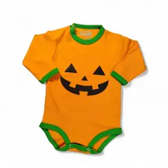 GENERICO - Body de halloween calabaza para bebés