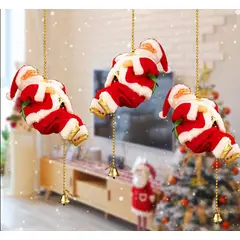 GENERICO - Papa Noel escalador en cuerda Santa Claus Musical escalera