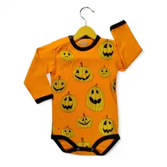 GENERICO - Body de halloween calabazas para bebés