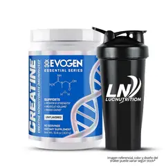 EVOGEN - Creatina 300 g - Creatina Micronizada y Monohidratada + Shaker