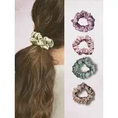 SENSA SILK - Scrunchies de seda tamaño mini no marca ni quiebra el cabello