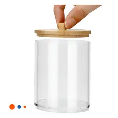 GENERICO - Pack6 Contenedor con Tapa para Organizar Transparente