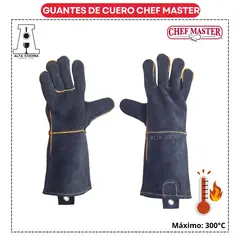GENERICO - GUANTE DE CUERO CON AISLAMIENTO CHEF MASTER PAR Mr Bar-BQ