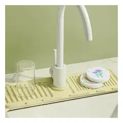 GENERICO - Pack12 Alfombrilla para Lavadero en Beige Y+Papel de Regalo