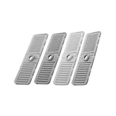 RYBIU IMPORT - Pack6 Protector para Lavabo Flexible en Color Plomo