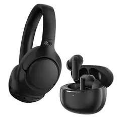 QCY - Combo audífonos inalámbricos H3 + Haylou audífonos HQ5 Negro