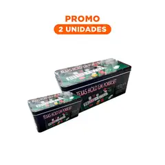 RYBIU IMPORT - Pack2 Juego Completo de Poker Texas con Accesorios