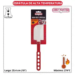 GENERICO - ESPÁTULA DE SILICONA DE ALTA TEMPERATURA CHEF MASTER 10 PULGADAS