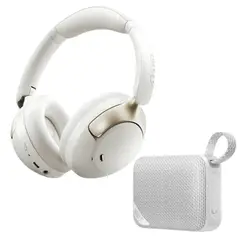 QCY - Combo audífonos H3 Pro Blanco + speaker SP2 Blanco