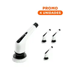 RYBIU IMPORT - Pack4 Pulidor Electrica de Limpieza para Casa en Blanco